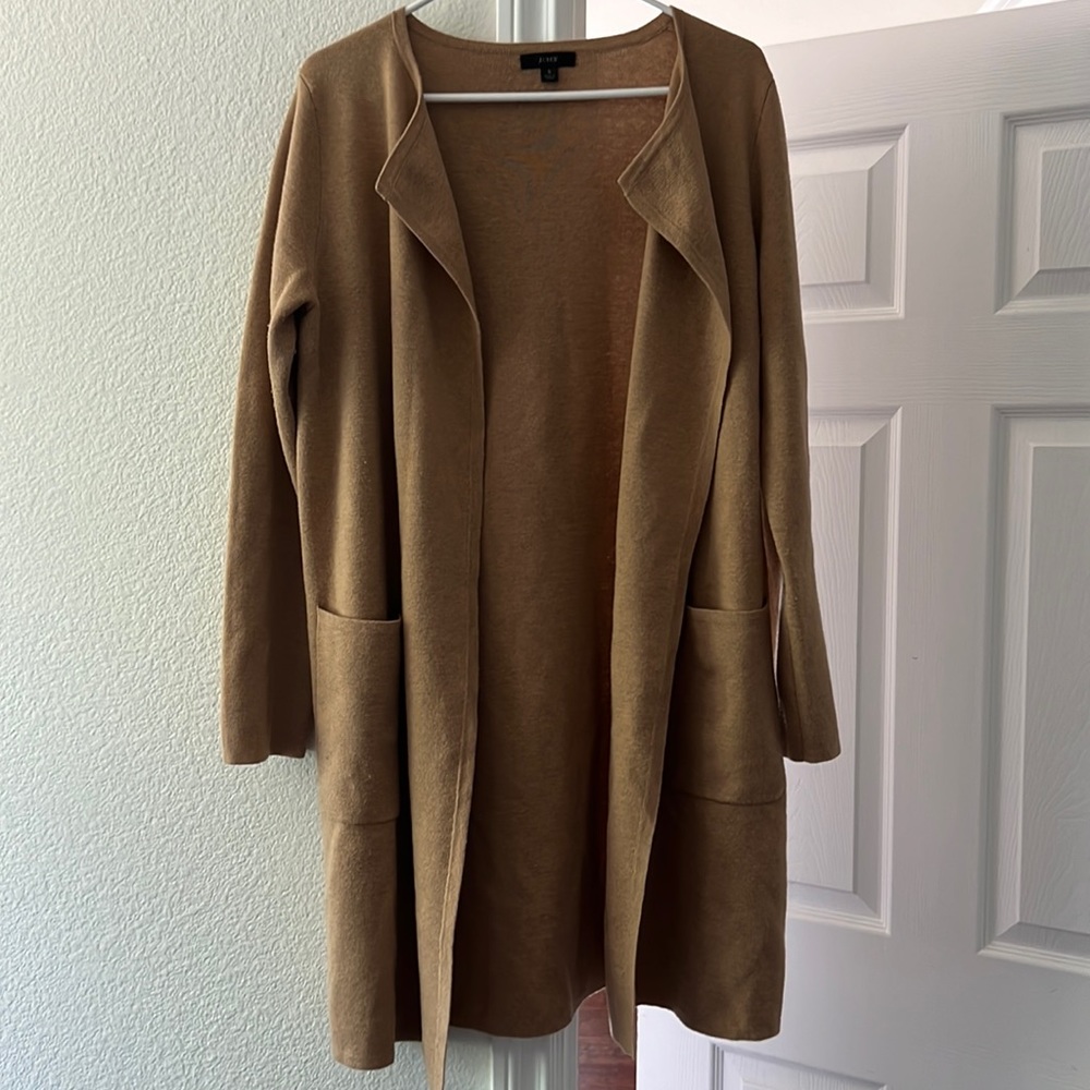 J crew cardigan coat size small
